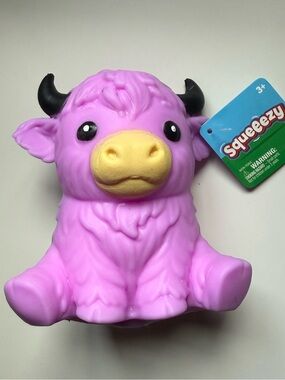 Sunny Days Squeeezy Highland Cow Purple